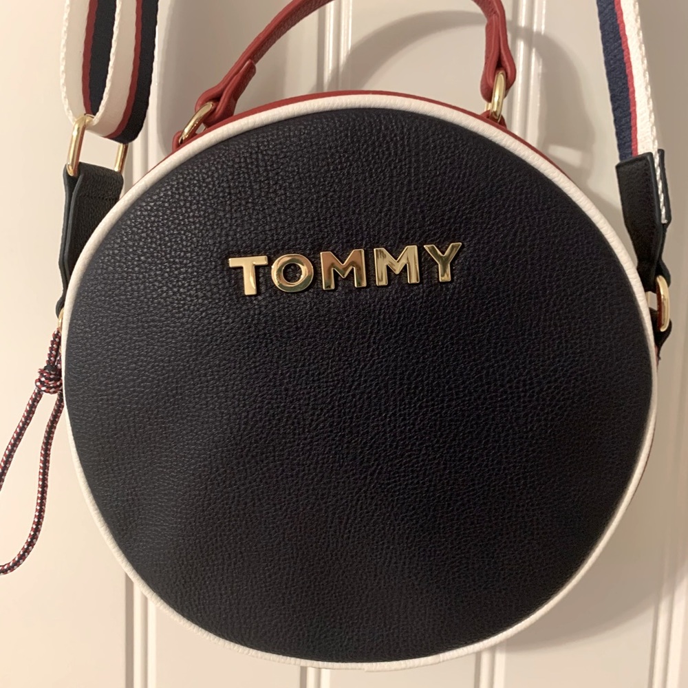 Tommy Round Leather Crossbody Bag